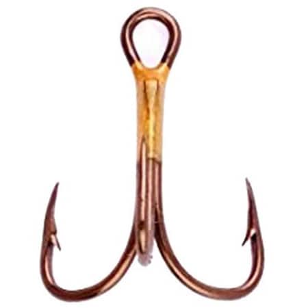 Big Rock Sports Treble Hook Bronze Curved Point, 5PK 239413
